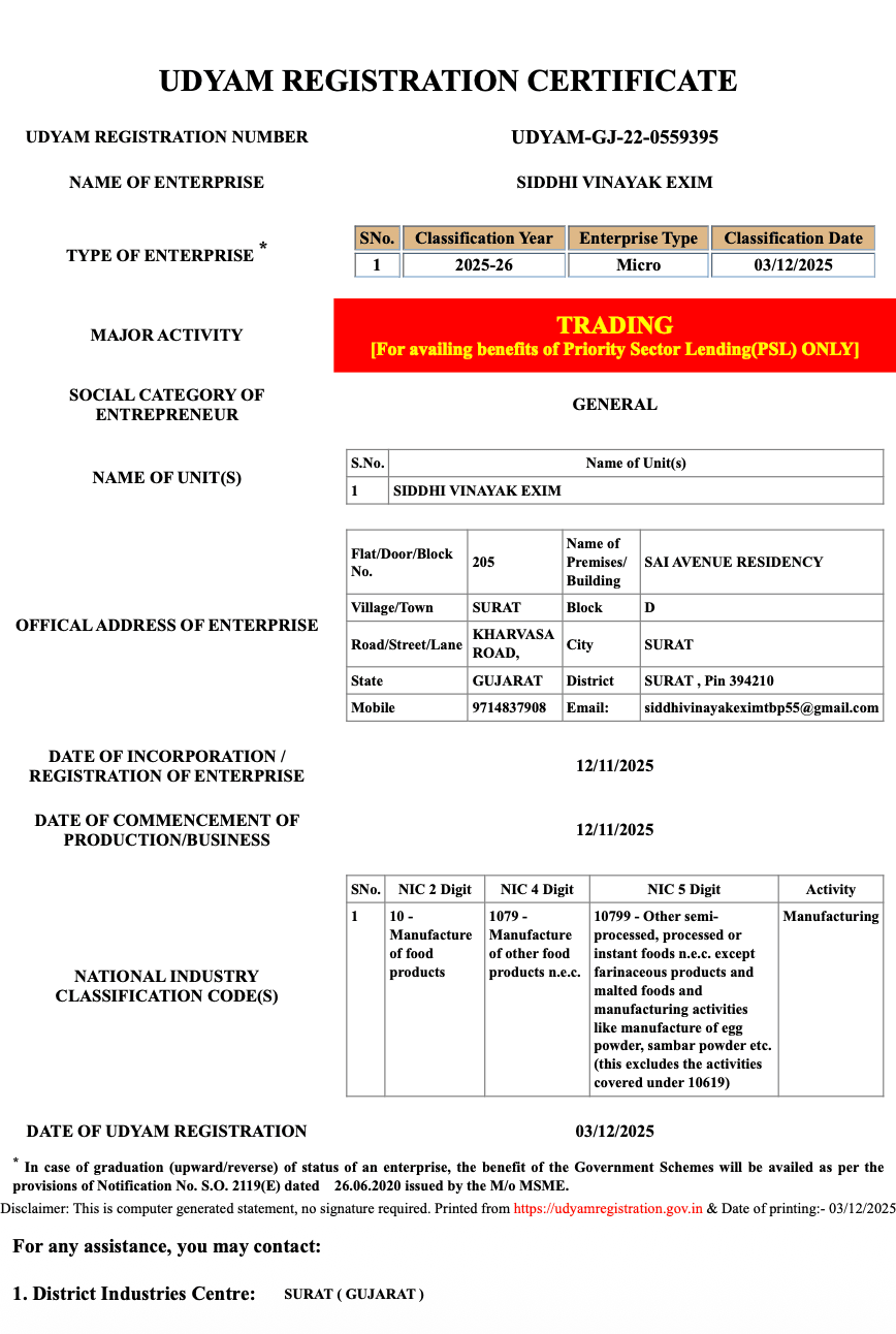 Udyam Registration
